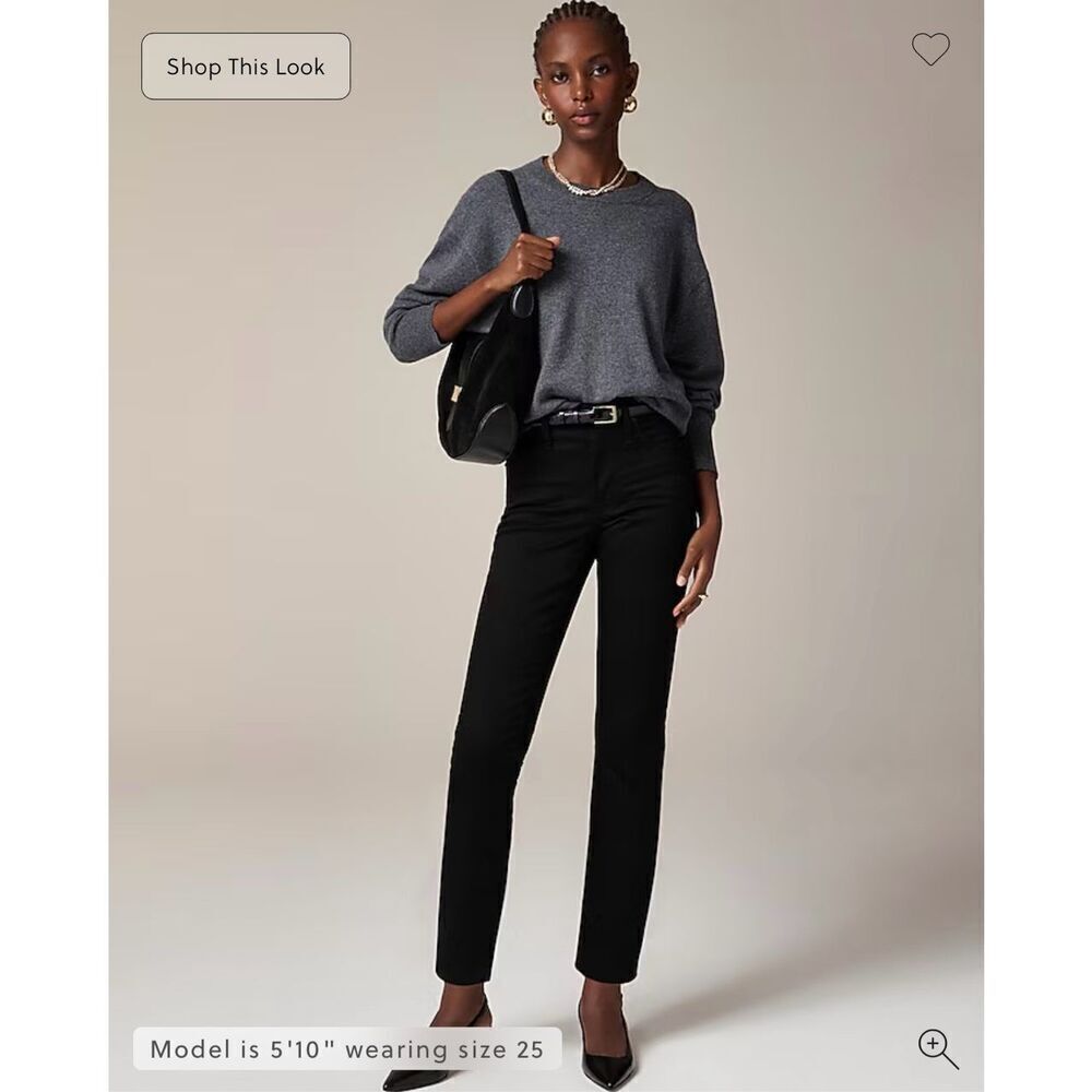 J. Crew Slim jean in True Black Size 25 Tall NWT CC547
